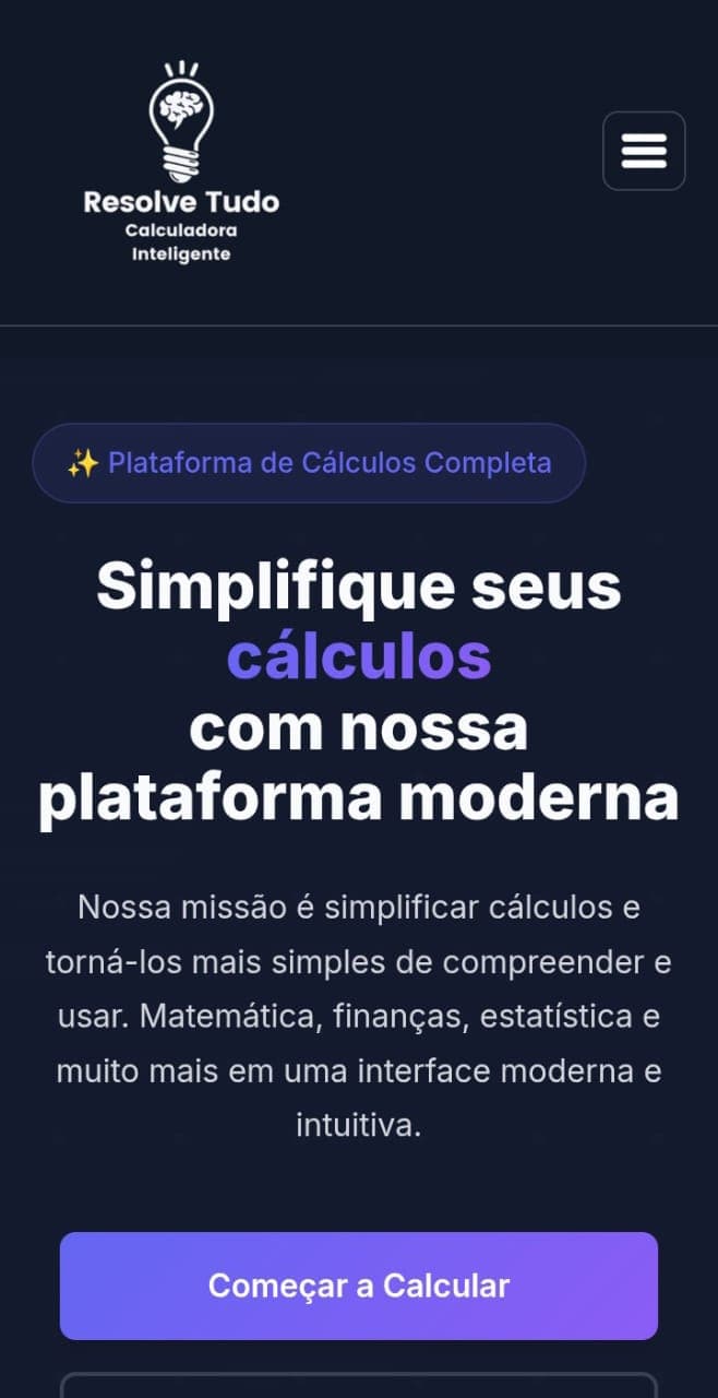 Print do site Resolve Tudo