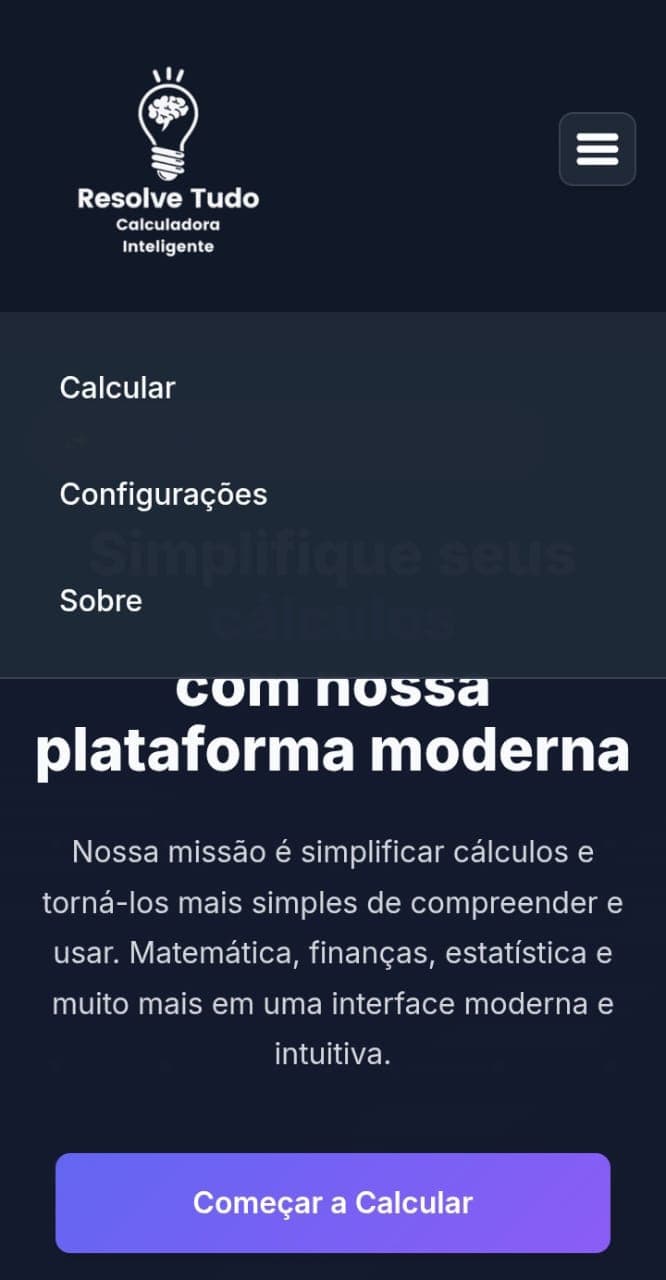 Print do site Resolve Tudo