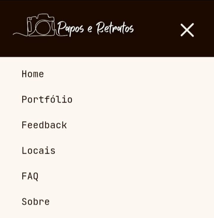 Print do site Papos & Retratos